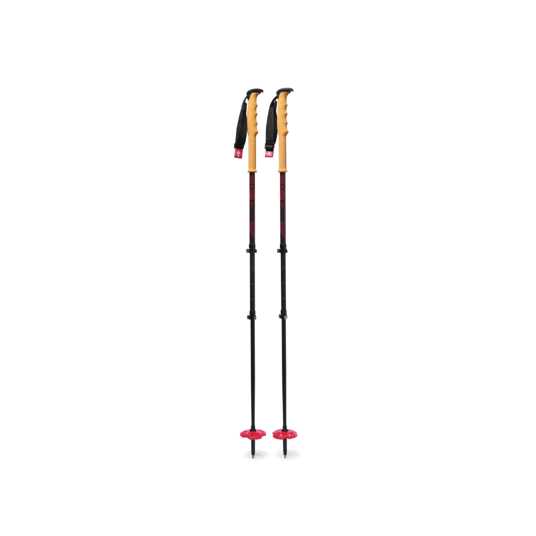 adjustable cross country ski poles Liberty Skis Ultralight Carbon Adjust on the fly and make your powder day that much better 3 Piece Adjustable Pole